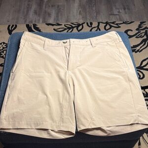 Hollister Men's Beige Flat Front Shorts